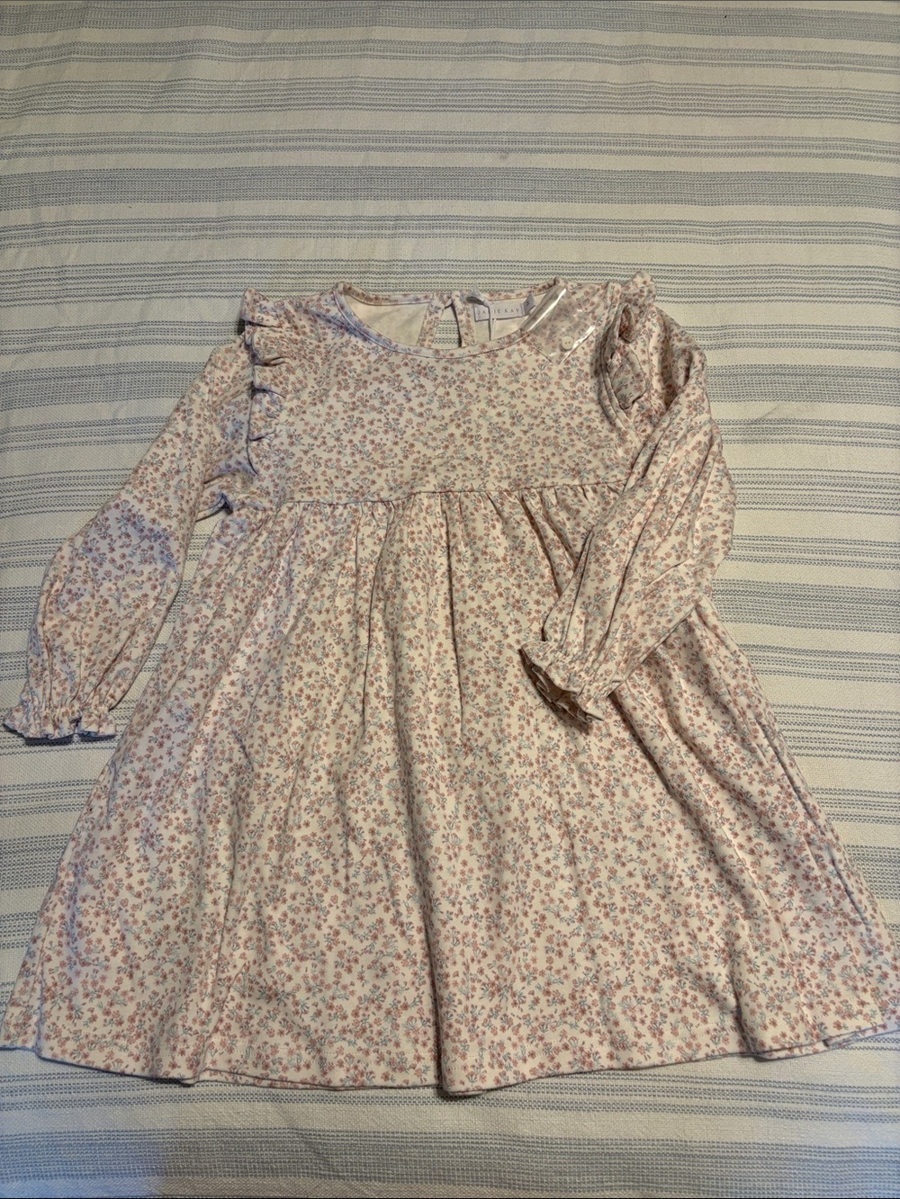 Jamie Kay Girls' Pink Floral Long-Sleeve Dress
